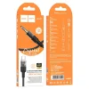 Cable AUX Jack 3,5 mm USB C-re Hoco 1,2 m UPA27 fekete thumbnail