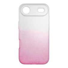  iPhone 17 Air átlátszó rózsaszín SHINING tok