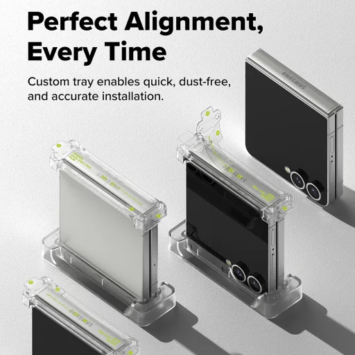 Ringke - Hinge Dual Easy Pro fólia (2 darabos csomag) - Samsung Galaxy Z Flip7 - Átlátszó - 2