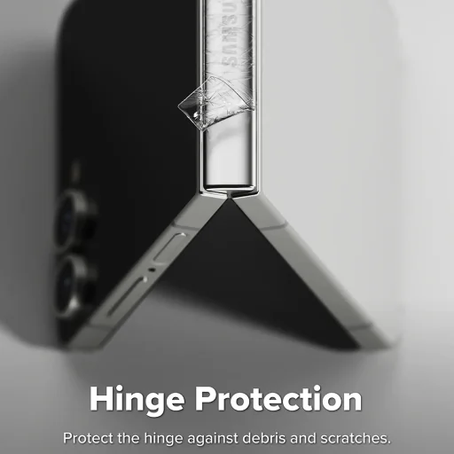 Ringke - Hinge Dual Easy Pro fólia (2 darabos csomag) - Samsung Galaxy Z Flip7 - Átlátszó - 3