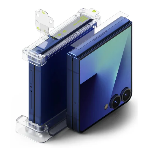 Ringke - Hinge Dual Easy Pro fólia (2 darabos csomag) - Samsung Galaxy Z Flip7 - Átlátszó - 1