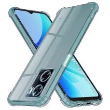 Techsuit - Ütésálló Átlátszó Szilikon Tok - Oppo A57 4G / A57s / OnePlus Nord N20 SE - Füst Fekete. tok