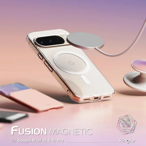 Ringke - Fusion MagSafe - Google Pixel 10 / 10 Pro - Átlátszó tok - 2