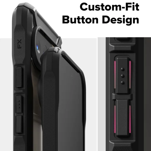 Ringke - Fusion X - Google Pixel 10 / 10 Pro - Fekete tok - 7