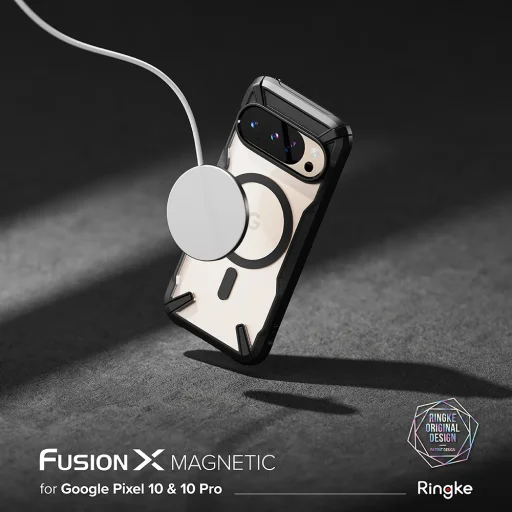 Ringke - Fusion X MagSafe - Google Pixel 10 / 10 Pro - Fekete tok - 2