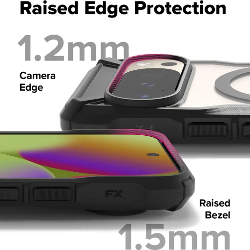 Ringke - Fusion X MagSafe - Google Pixel 10 / 10 Pro - Fekete tok - 7