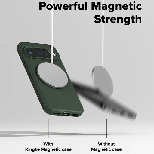 Ringke - Onyx MagSafe - Google Pixel 10 - Sötétzöld tok - 6