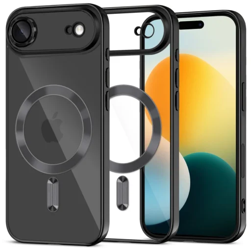  iPhone 17 Air Shiny Fekete Tech-protect Magflex Magsafe tok - 1