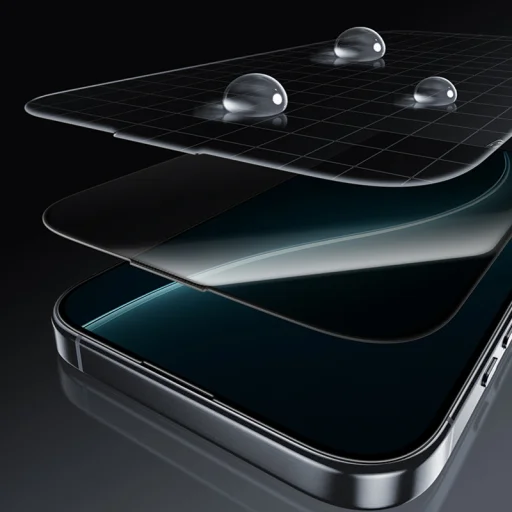  iPhone 17 Air Fekete Benks Tempered glass Glass Warrior Privacy üvegfólia - 11