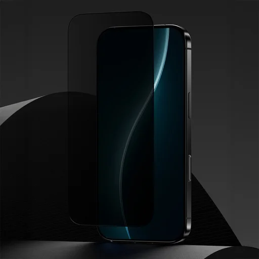  iPhone 17 Air Fekete Benks Tempered glass Glass Warrior Privacy üvegfólia - 5