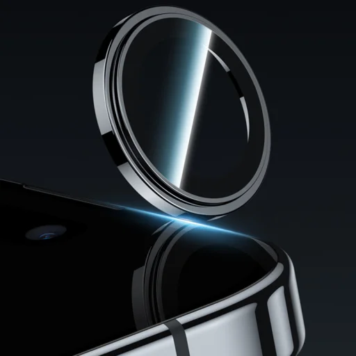  iPhone 17 Air fekete Benks Edzett üveg Üveg Harcos Fém Kamera Lencsevédő (1 darab lencse) üvegfólia - 5