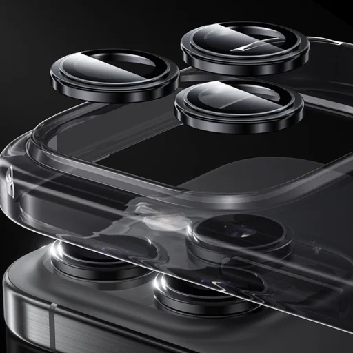  iPhone 17 Air fekete Benks Edzett üveg Üveg Harcos Fém Kamera Lencsevédő (1 darab lencse) üvegfólia - 9