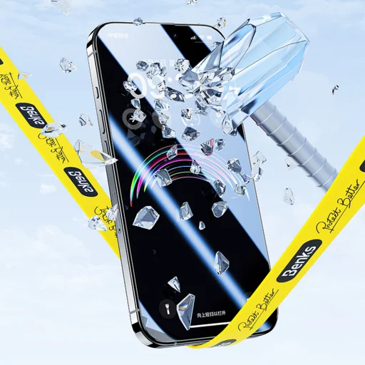  iPhone 17 Pro Max fekete Benks edzett üveg Air Shield HD (T070) - 10 darab, üvegfólia - 8