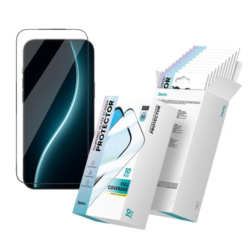  iPhone 17 Pro Max fekete Benks edzett üveg Air Shield HD (T070) - 10 darab, üvegfólia - 1