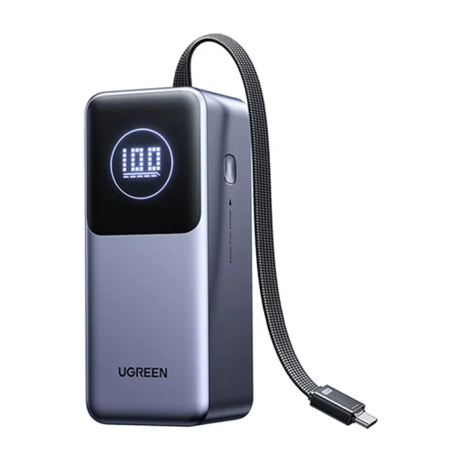 Powerbank 20000mAh Ugreen PB723, USB 2x USB-C, 130W (szürke) - 3