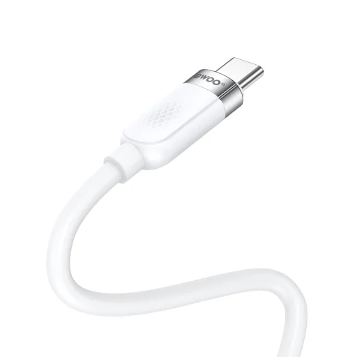 BWOO 100W kábel USB-C - USB-C 1m fehér - 3