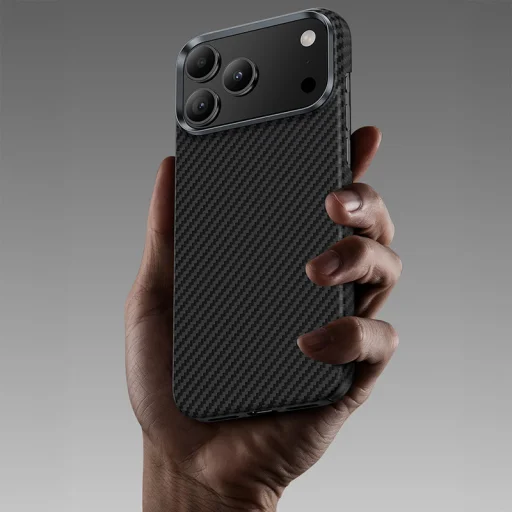  iPhone 17 Fekete Benks Magnetic Armor Air Kevlar Case Metal Frame 600D (0067) tok - 9