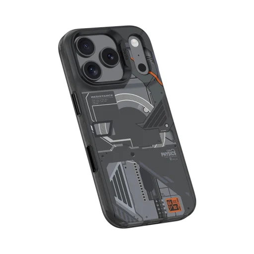  iPhone 17 Pro Max fekete Benks Dynamic Magnetic Mecha tok (Kameravezérlő gomb) - 3