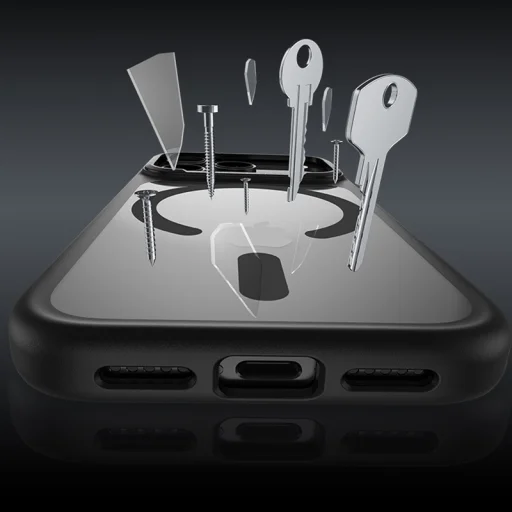  iPhone 17 fehér Benks Mágneses Mist Tok Fém Kerettel (0067) (Kamera Vezérlő Gomb) - 5