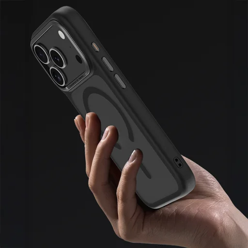  iPhone 17 fehér Benks Mágneses Mist Tok Fém Kerettel (0067) (Kamera Vezérlő Gomb) - 6