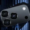  iPhone 17 Fekete Benks Edzett üveg DR zafír lencsevédő kamerára (2 darab lencse) üvegfólia - 6