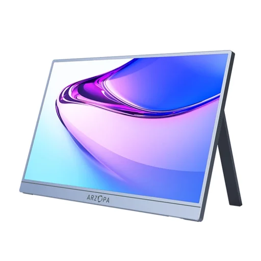 Hordozható monitor Arzopa A1S 14,0 (ezüstszürke) - 2