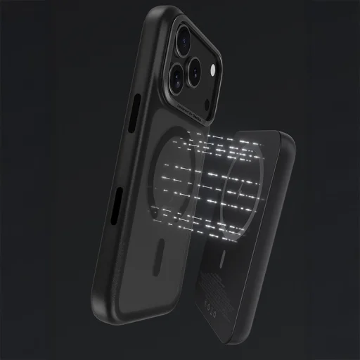  iPhone 17 fehér Benks Mágneses Mist Tok Fém Kerettel (0067) (Kamera Vezérlő Gomb) - 9