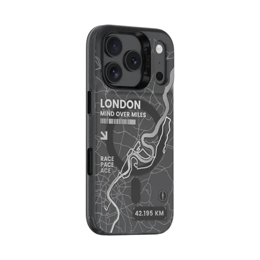  iPhone 17 Pro Benks Dinamikus Mágneses Város tok London (A069) (Kamera Vezérlő Gomb) tok - 2