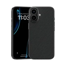 iPhone 17 Benks Mágneses Armor Pro Kevlar Tok Fém Keret 600D (A067) fekete (Kamera Vezérlő Gomb)