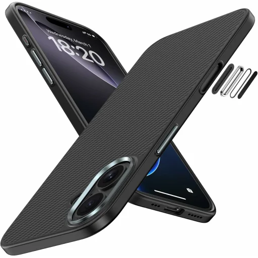 iPhone 17 Benks Mágneses Armor Pro Kevlar Tok Fém Keret 600D (A067) fekete (Kamera Vezérlő Gomb) - 2