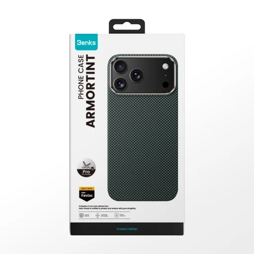  iPhone 17 Pro zöld Benks Magnetic Armor Tint Kevlar 1000D (0069) tok - 10