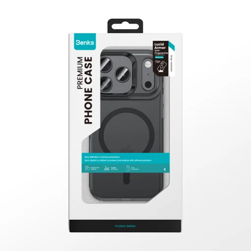  iPhone 17 Air Fekete Benks Magnetic Lucid Armor tok (Kamera Vezérlő Gomb) (0068) - 10