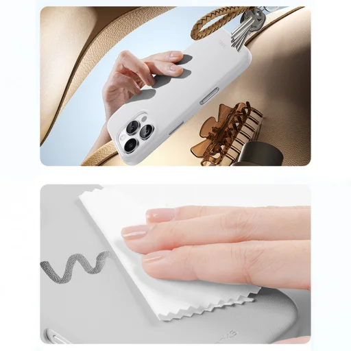  iPhone 17 Pro Fekete Benks Mágneses Vita Pro Szilikon tok (A069) (Kameravezérlő Gomb) tok - 5