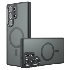 Techsuit PureFrost MagSafe tok - Samsung Galaxy S22 Ultra 5G - Matt fekete.