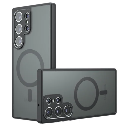 Techsuit PureFrost MagSafe tok - Samsung Galaxy S22 Ultra 5G - Matt fekete. - 1