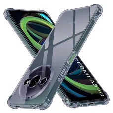 Xiaomi Redmi A3 / Redmi A3x - Techsuit - Ütésálló Átlátszó Szilikon Tok - Füst Fekete tok