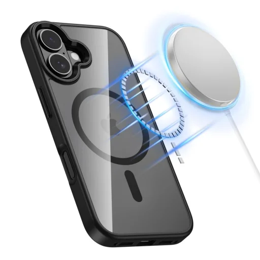  iPhone 17 fekete/áttetsző Tech-protect Magmat Magsafe tok - 2