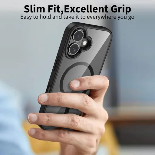  iPhone 17 fekete/áttetsző Tech-protect Magmat Magsafe tok - 5