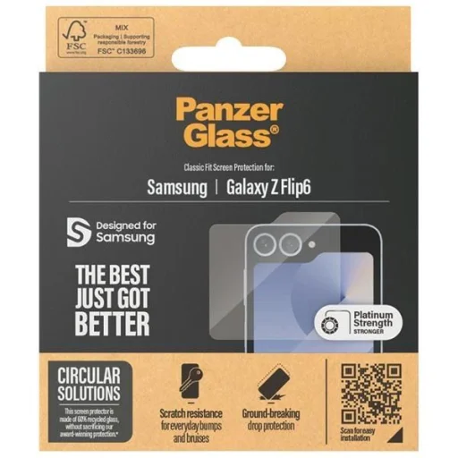 PanzerGlass Classic Fit üvegfólia Samsung Galaxy Z Flip 6 - 4