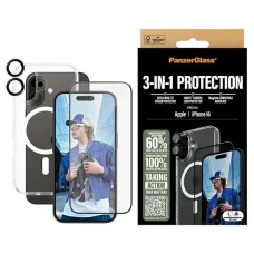 PanzerGlass Bundle 3in1 iPhone 16 6.1" D3O Hardcase + üvegfólia