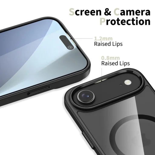  Iphone 17 Fekete/átlátszó Tech-protect Magmat Magsafe tok - 3