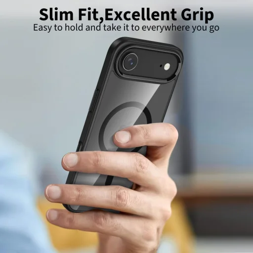  Iphone 17 Fekete/átlátszó Tech-protect Magmat Magsafe tok - 5