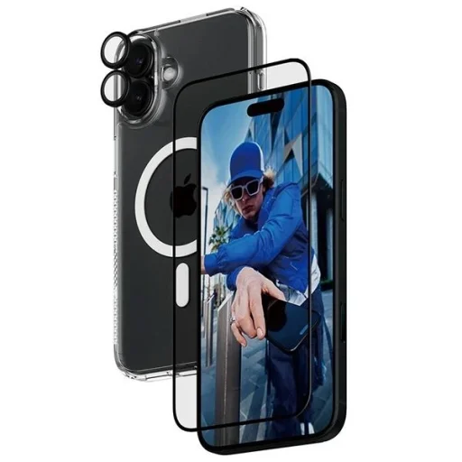 PanzerGlass Bundle 3in1 iPhone 16 Plus 6.7" D3O keménytok + Üvegfólia UWF+ Lencsevédő B1293+2863+1283 tok - 2