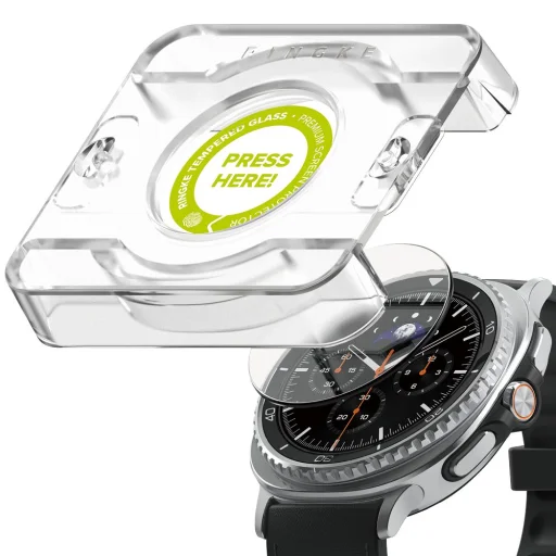 Ringke Tempered Glass Pro 2 darabos Samsung Galaxy Watch 8 Classic (46 mm) átlátszó üvegfólia - 2