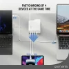 4smarts Hálózati USB-C töltő adapter 200W GaN FlexPro 4xUSB-C fehér 544200 thumbnail