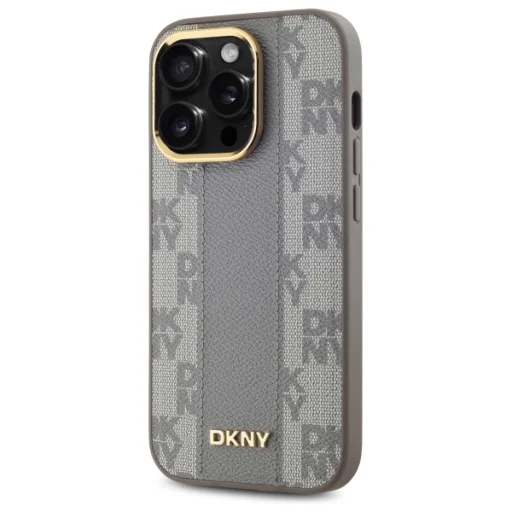  iPhone 14 Pro 6.1" bézs bőrmintás DKNY DKHMP14LPCPVSLE kemény tok MagSafe tok - 2