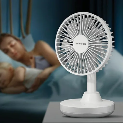 AWEI Mini Asztali Ventilátor F29 fekete - 8
