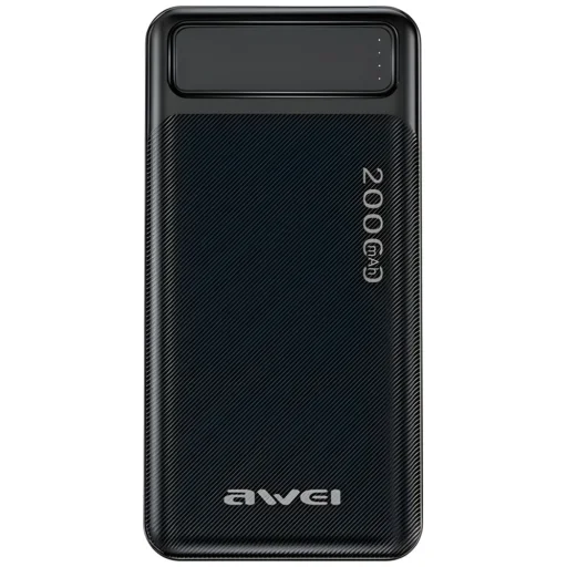 AWEI PowerBank P6K 20000mAh fekete 2xUSB/PD/Micro-USB - 1