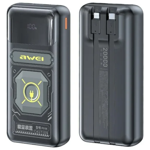AWEI PowerBank P99K 20000mAh 22.5W fekete - 1