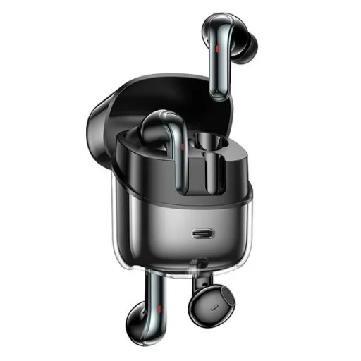 AWEI Bluetooth 5.3 T79 ENC TWS vezeték nélküli fülhallgató + dokkolóállomás fekete - 1